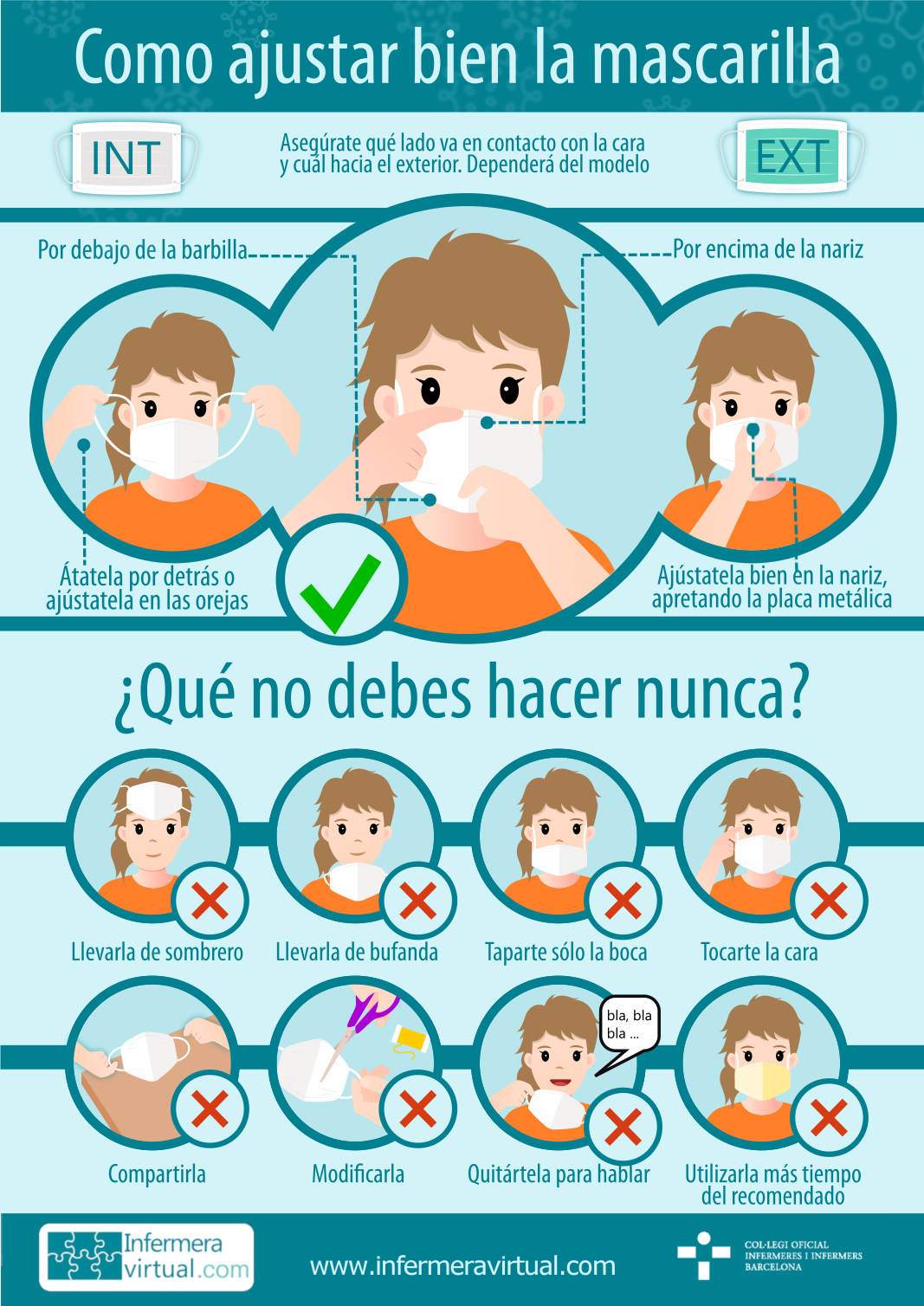 Como ajustar bien la mascarilla